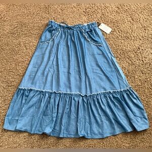 Unique Vintage Blue Skirt